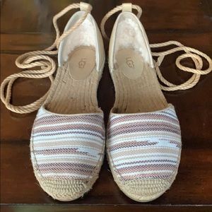UGG Size 8 Espadrilles Worn Once